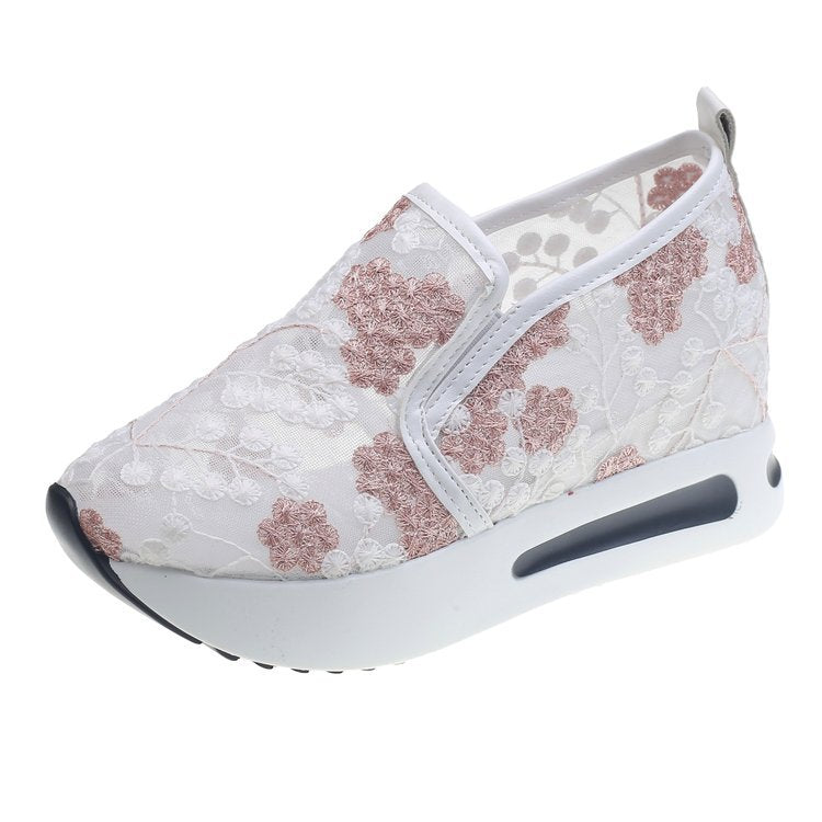 Variant image for Kvinnors Sneakers Slip-On Blommig Design Platå Textil-2