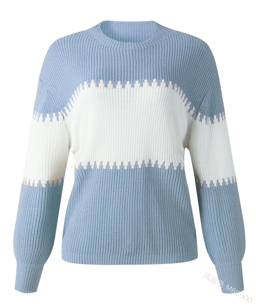 Variant image for Dam Sweatshirt Långärmad Rundhals Akryl Trendig Tjocktröja-46