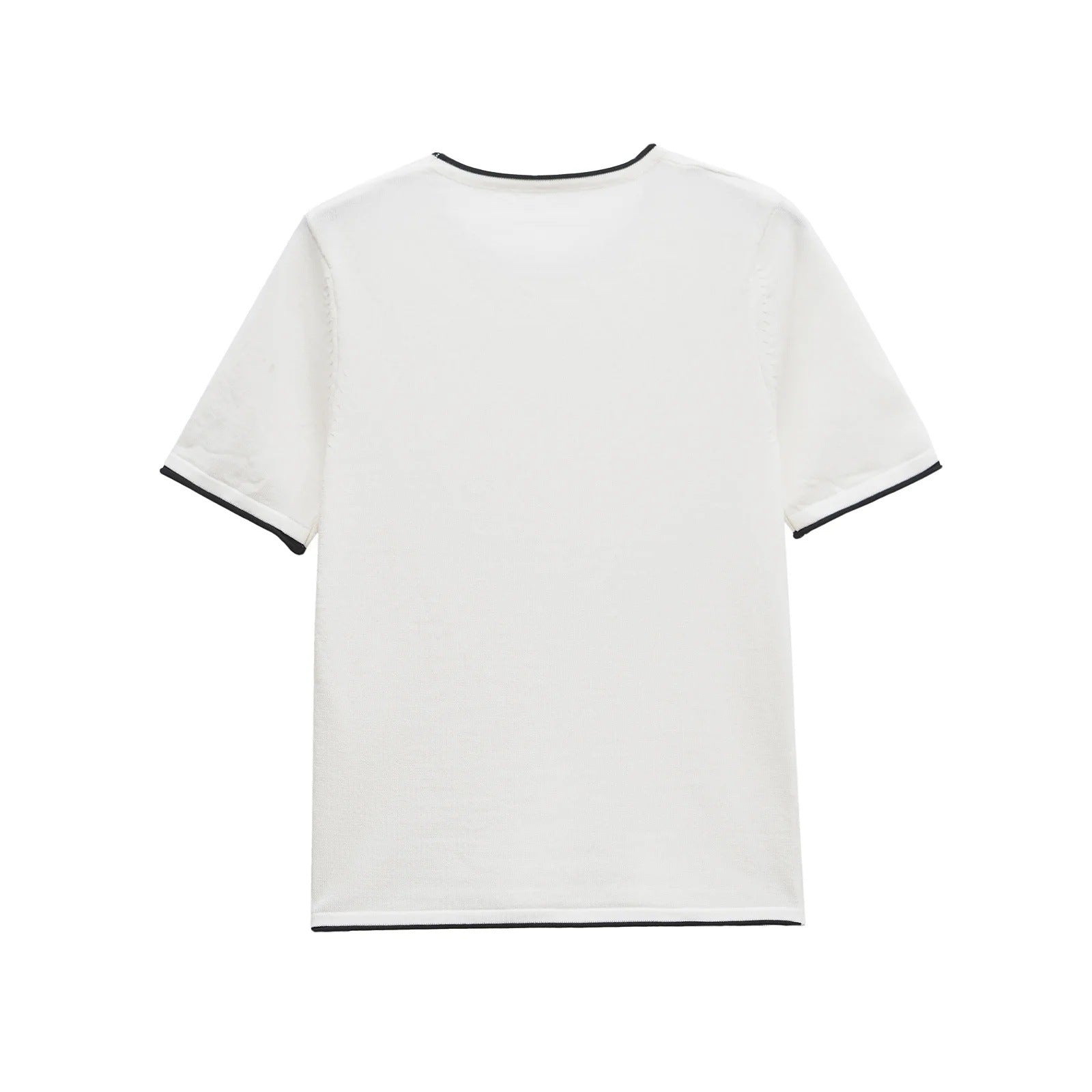 Dam T-Shirt Cirkulär Halsringning 100% Bomull Casual Stil 2