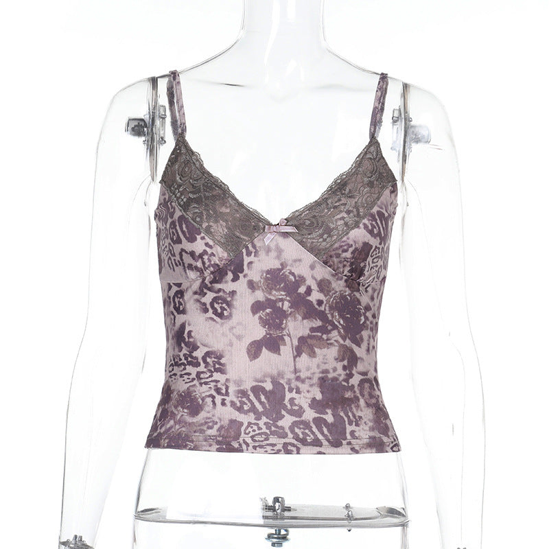 Dam Camisol Spets Justerbara Remmar Mjuk Tyg 7