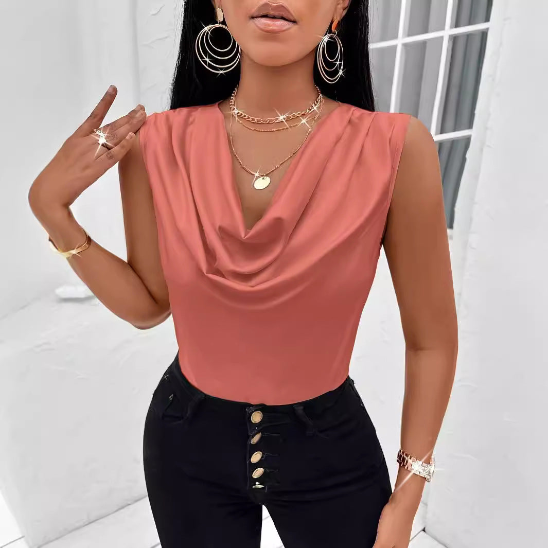 Elegant Festtopp med Samlad Hals i Mjukt Tyg – Perfekt för Vardag och Fest, Finns i S-XL 5