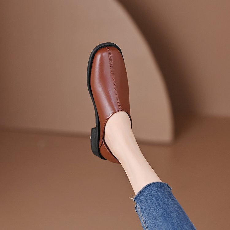 Variant image for Dam Trosor Elegant Läder Bekväm Passform-10