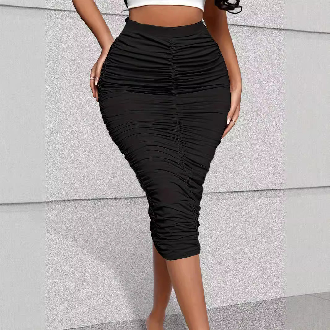 Kvinnors Ruffle Tröja Figurpassande Elastisk 2