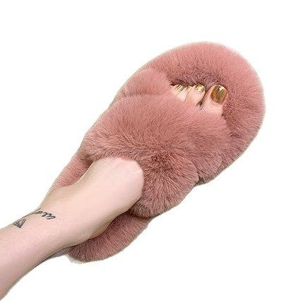 Fleece Tofflor Dam med Vadderad Sula för Inomhusbruk – Mjuk och Bekväm Design 6