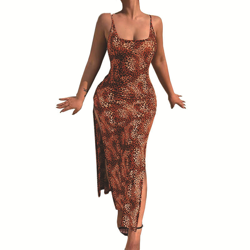 Variant image for Kvinna A-Line Klänning Leopardtryck Polyester-13