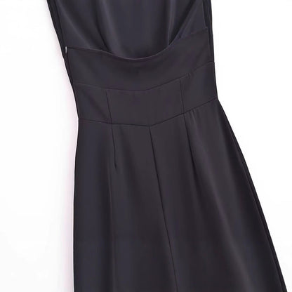 Dam Långhoppdräkt Elegant Polyester med Kort Ärmar-4