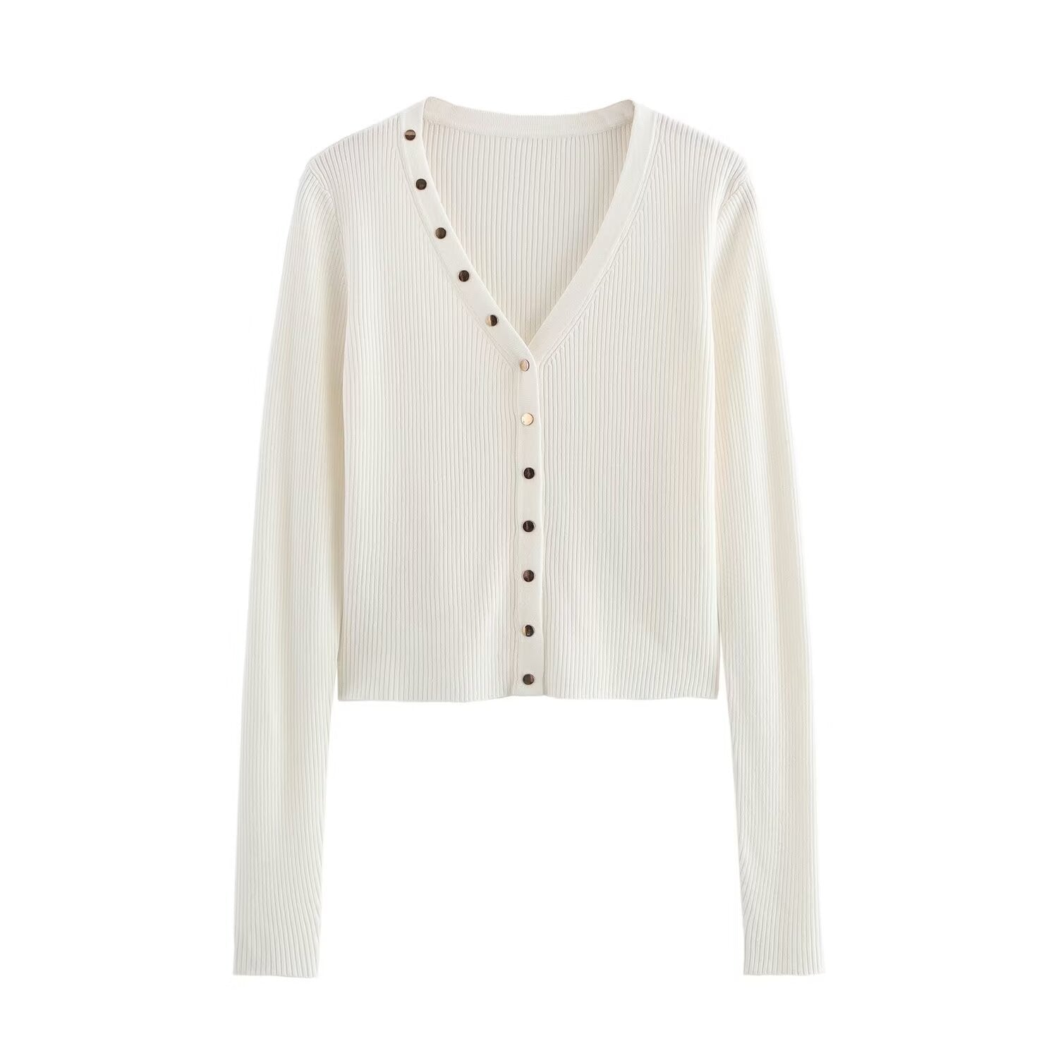 Fina Dam Klänningar Kort Elegant Polyester med Knapprad-1