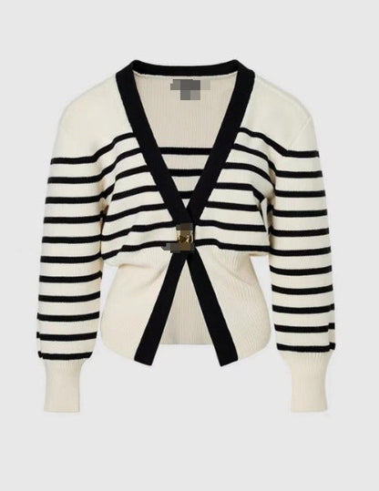 Kvinnors Cardigan Elegant Knappdetalj Mjuk Bomullsblandning 11