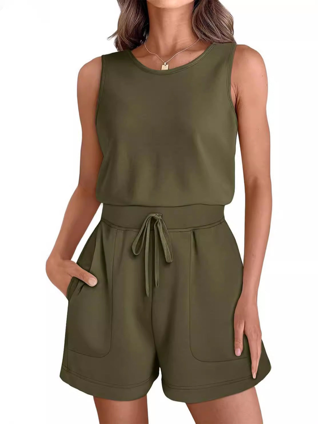 Dam Sport Overall Med Fickor Högkvalitativt Tyg-3