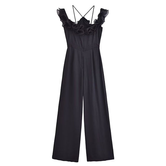 Dam Jumpsuit Skiktad Lätt Polyester-1