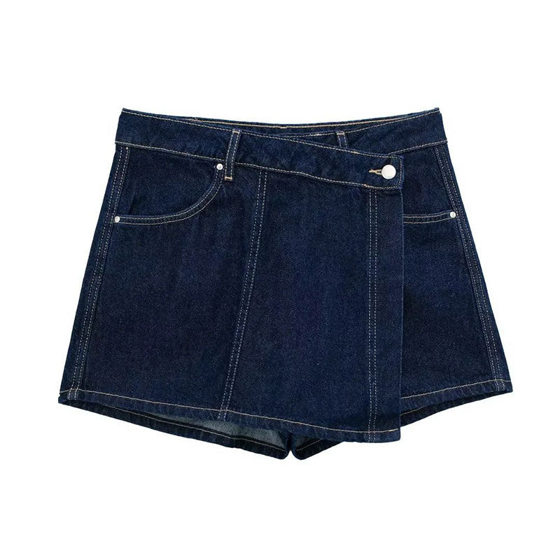 Variant image for Dam Rock Set Denim Skjorta och Byxor Vintage-Inspirerad-13