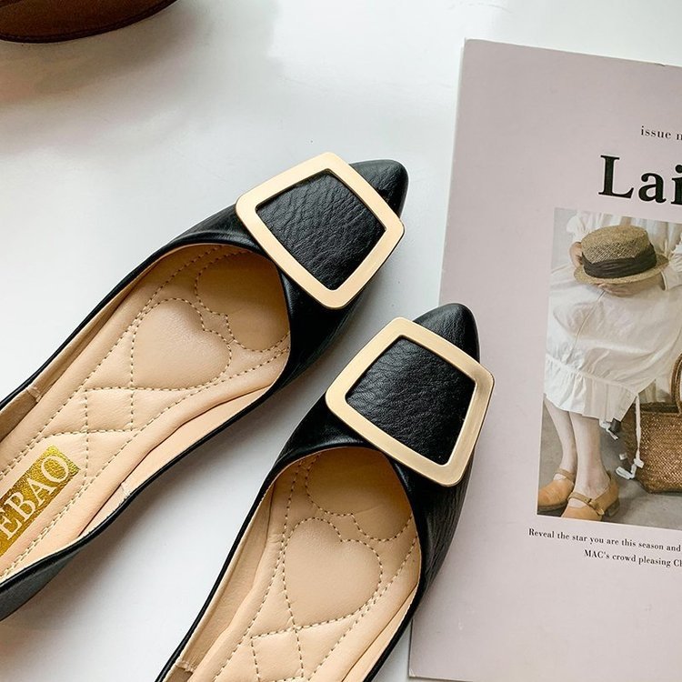 Elegante Spitzballettschuhe aus Leder mit Stilvollem Schnallen-Detail – Bequeme Damen-Schuhe in Größen 36-41 3