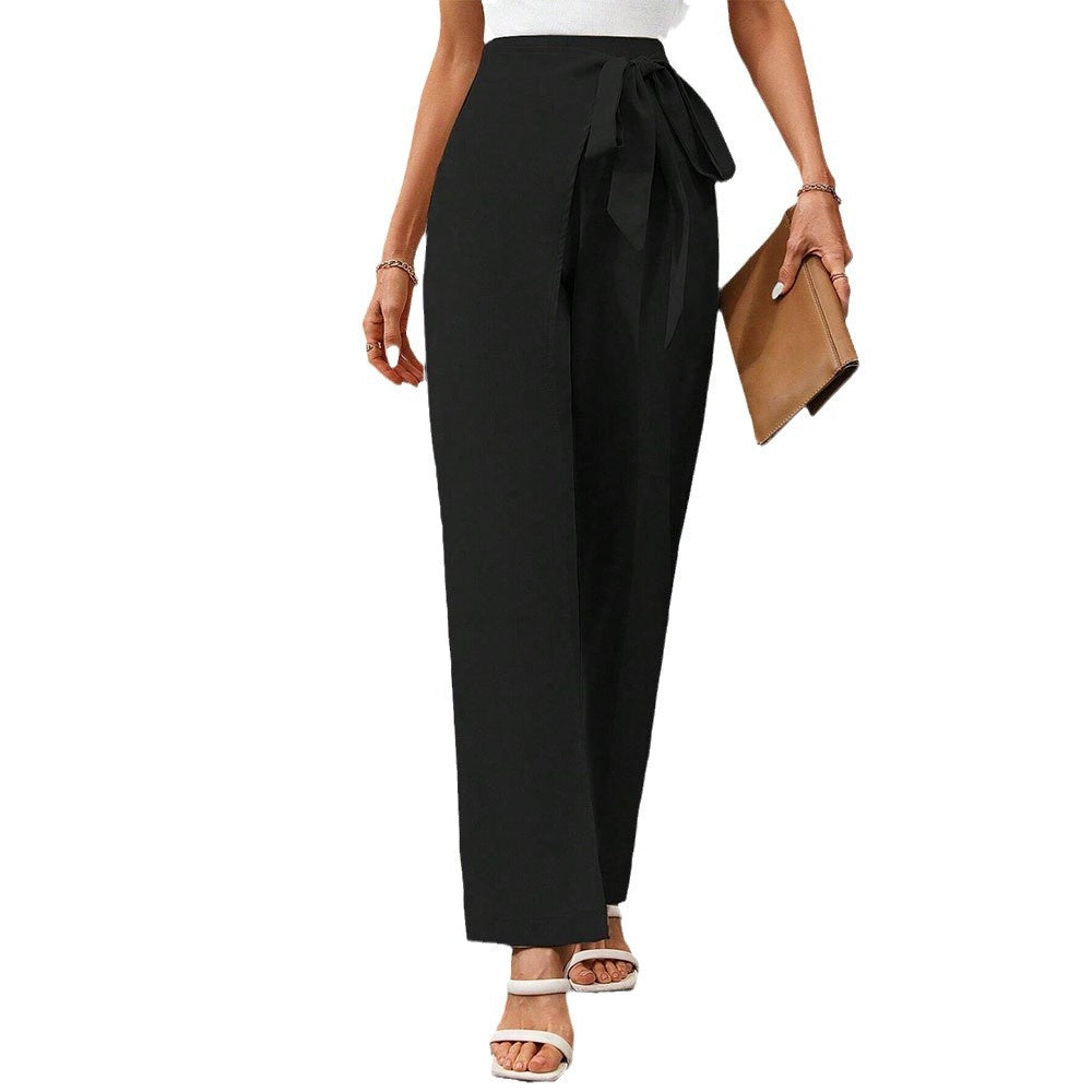Kvinnor Palazzo-byxor Avslappnad Passform Lätt Stretchigt Tyg 5