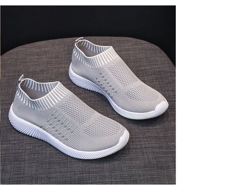 Kvinnors Slip-On Sneakers Sportig Nätmaterial 10
