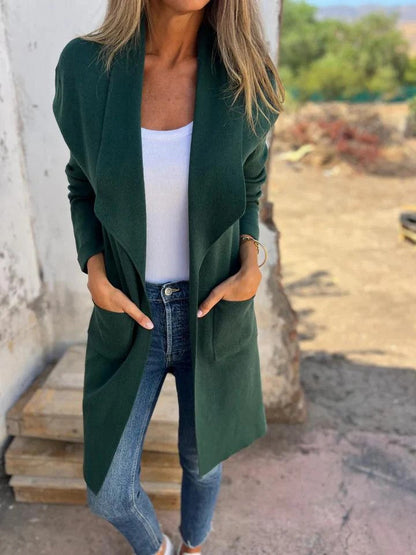 Variant image for Kvinnor Lång Ullrock Minimalistisk Polyester-25