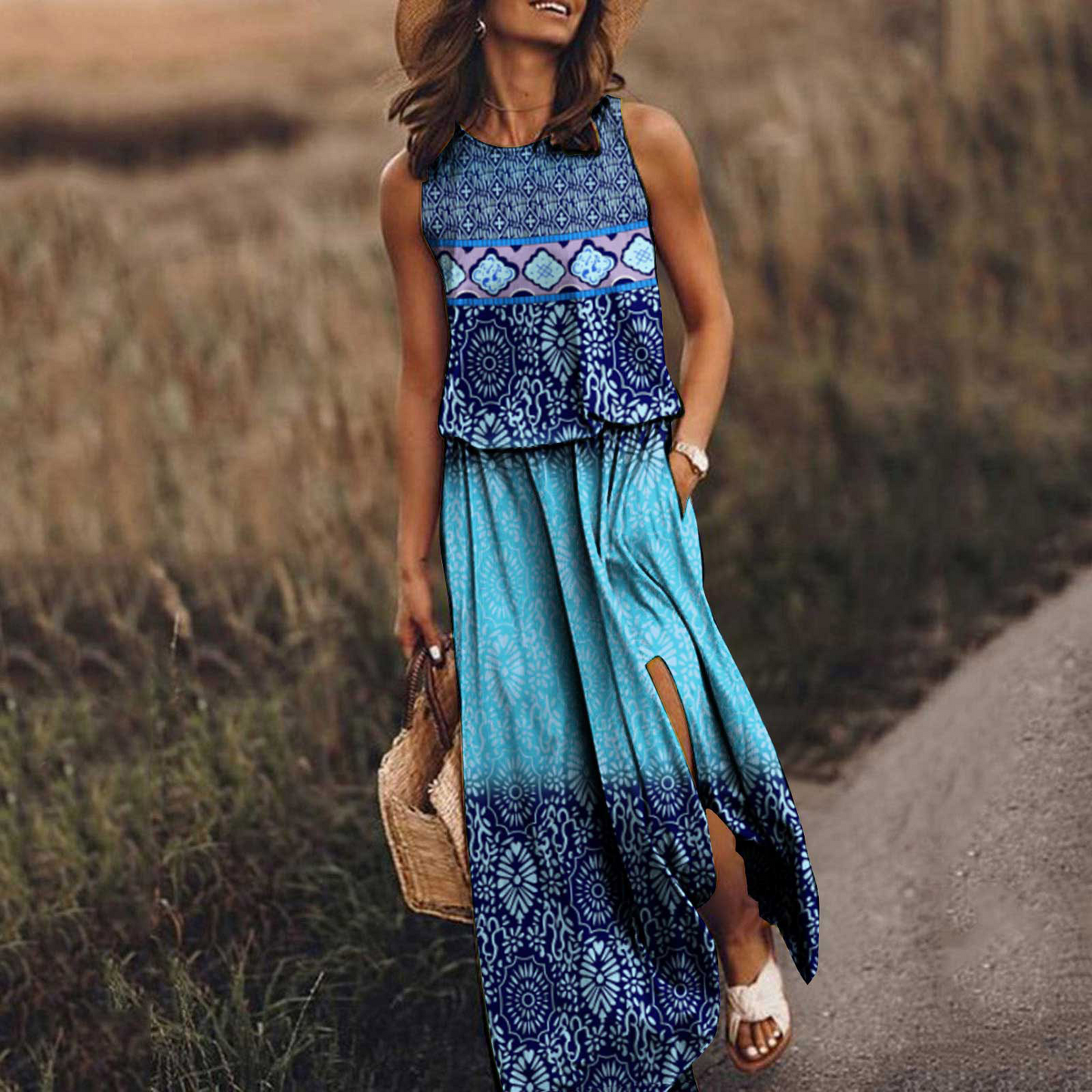 Variant image for Kvinnors Klänning Elegant Bomull Normal Passform-11