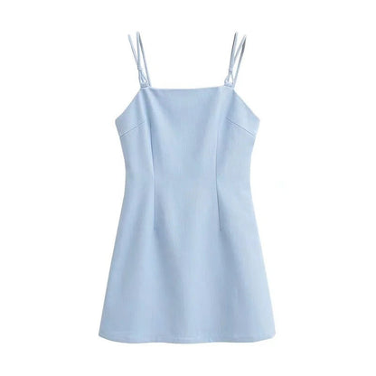 Svart Maxiklänning Dam med Ruffle Design och Justerbara Remmar - Andningsbart Material för Sommaren 5