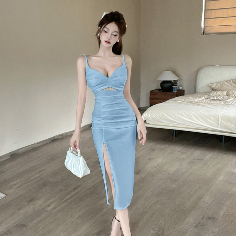 Camisole Klänning för Dam med V-ringning och Spagettiband – Fina och Eleganta Damklänningar i Polyester 2