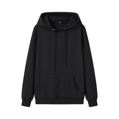 Kvinnors Hoodie Avslappnad Snitt Bomullsmix 4
