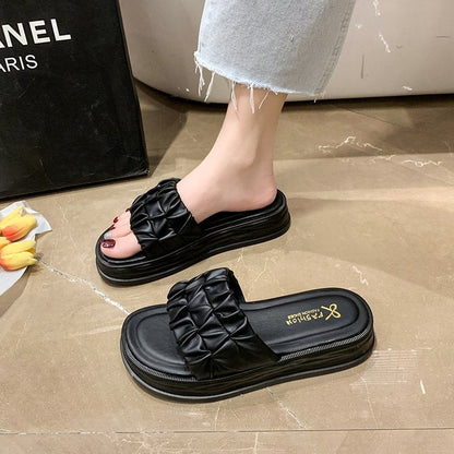 Kvinnors Sandaler Trendig Vikdesign Mjuk Material för Sommaraktiviteter 5