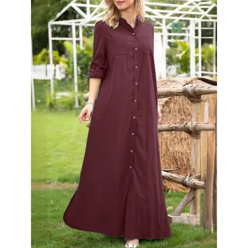Fina Dam Klänningar A-Line Långärmad Polyester-3