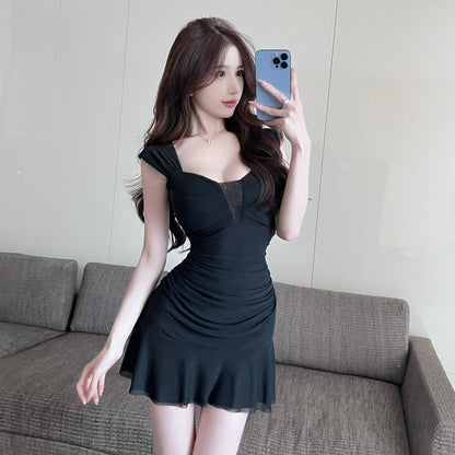 Variant image for Damklänning Ärmlös Med Volang Polyester Kort-5