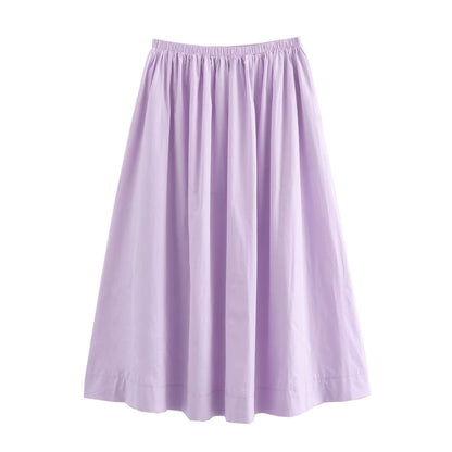 Variant image for Dam Midi Kjol A-linjeformad Polyester-1