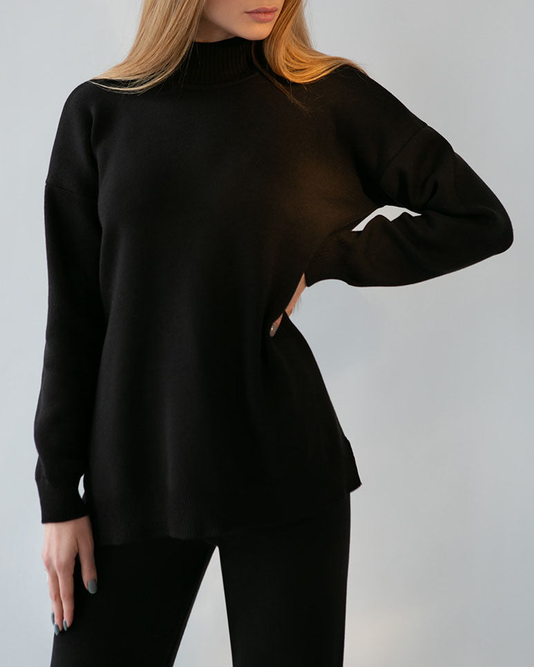 Variant image for Dam Turtleneck Set Stickad Akryl-14