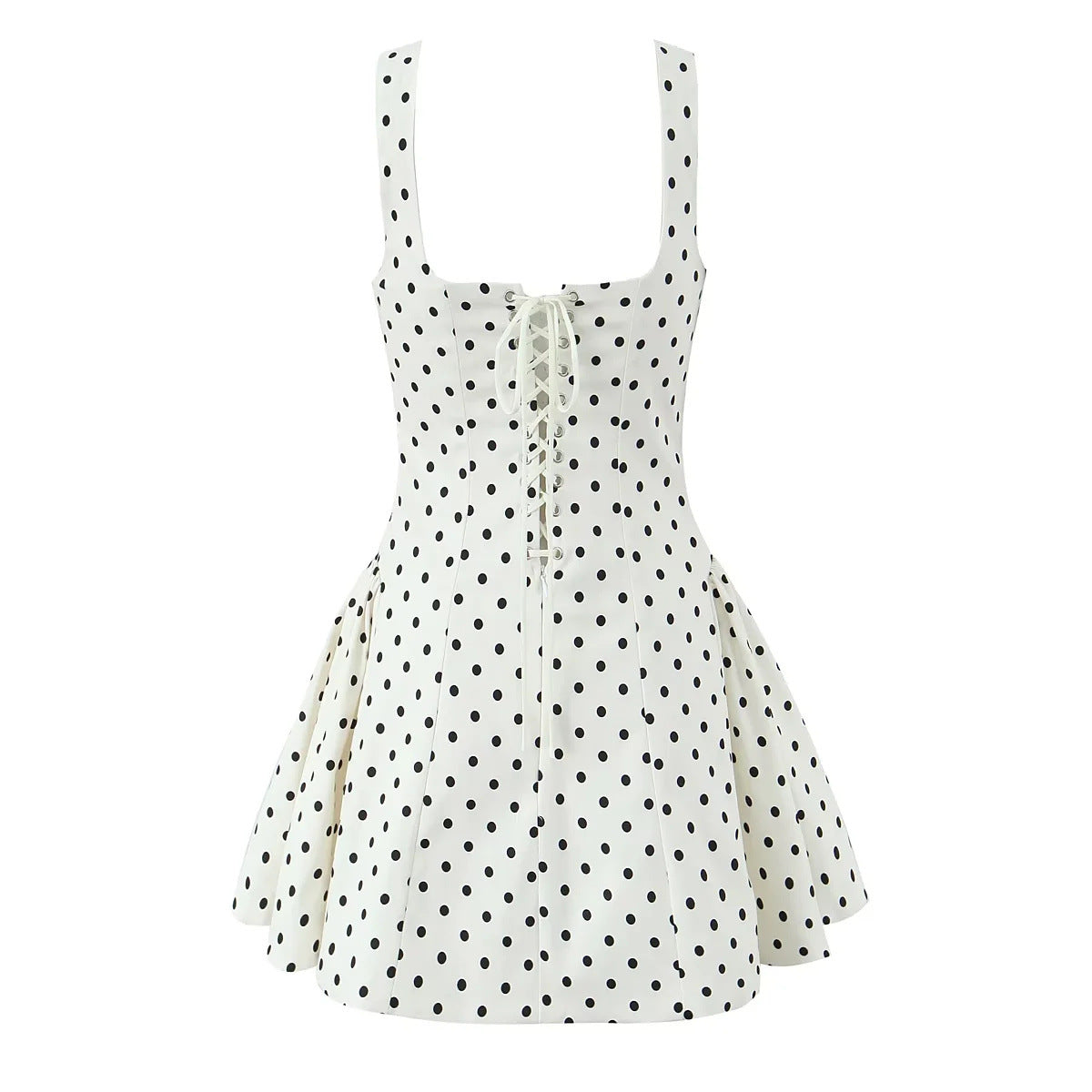 Kvinnors Bröllopsklänning Fyrkantig Halsringning Svängande Kjol Högkvalitativt Tyg 2