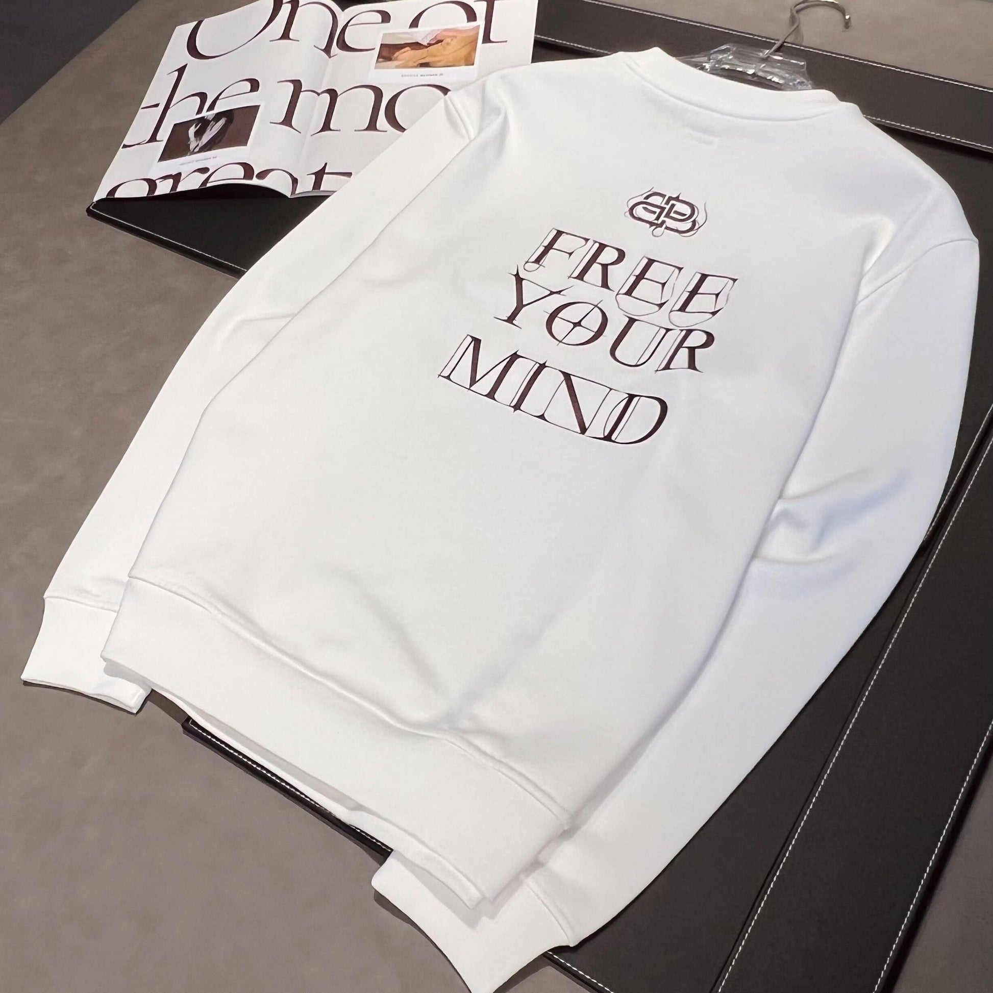 Variant image for Herr Tröja Rundhals Tjock Bomull Lös Passform-1