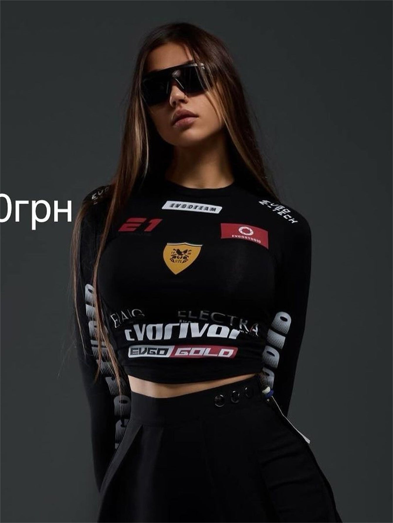 Variant image for Dam Långärmad T-shirt Avslappnad Rund Hals Spandex-4