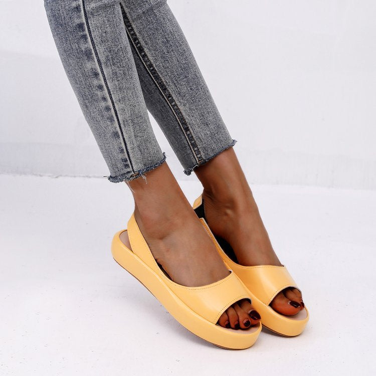 Sandaler Dam med Vadderad Fotbädd, Minimalistisk Design och Hållbara Material – Bekväma Livsstilssandaler 3