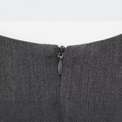 Dam Bodycon Klänning Monokrom Patchwork Polyester Kortärmad-4