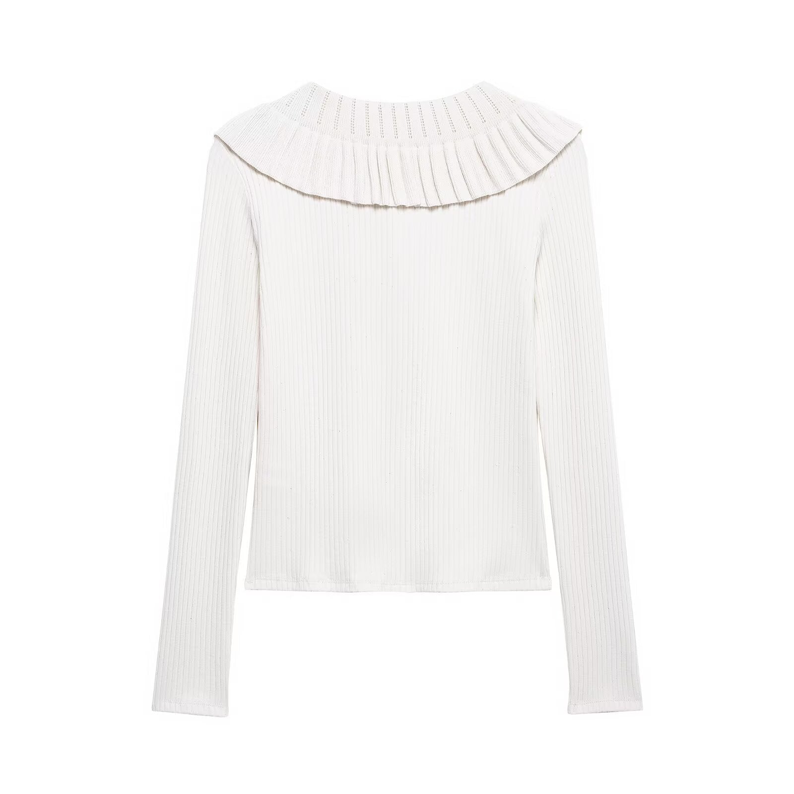 Kvinnors Kappa Rüschig Detalj Polyester-5