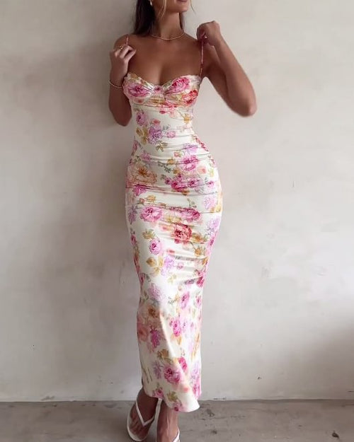 Lång Kjol Dam A-Linjeformad med Spetsdetaljer i Stretchigt Material-1