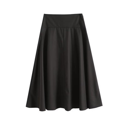 Variant image for Dam A-linjeformad Midi-kjol Polyester-1