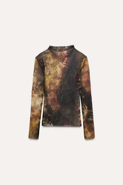 Dam Top Batikmönster Hållbart Material 1