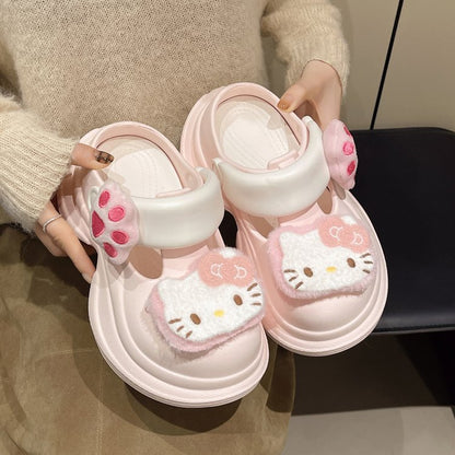 Sandaler Dam med Justerbara Remmar och Kattmotiv – Syntetiskt Läder, Bekväm och Lätt Design 7