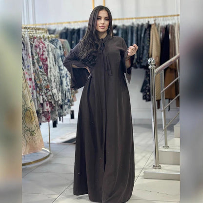 Dam Tröja Rundhalsad Långärmad Mjukt Tyg-2