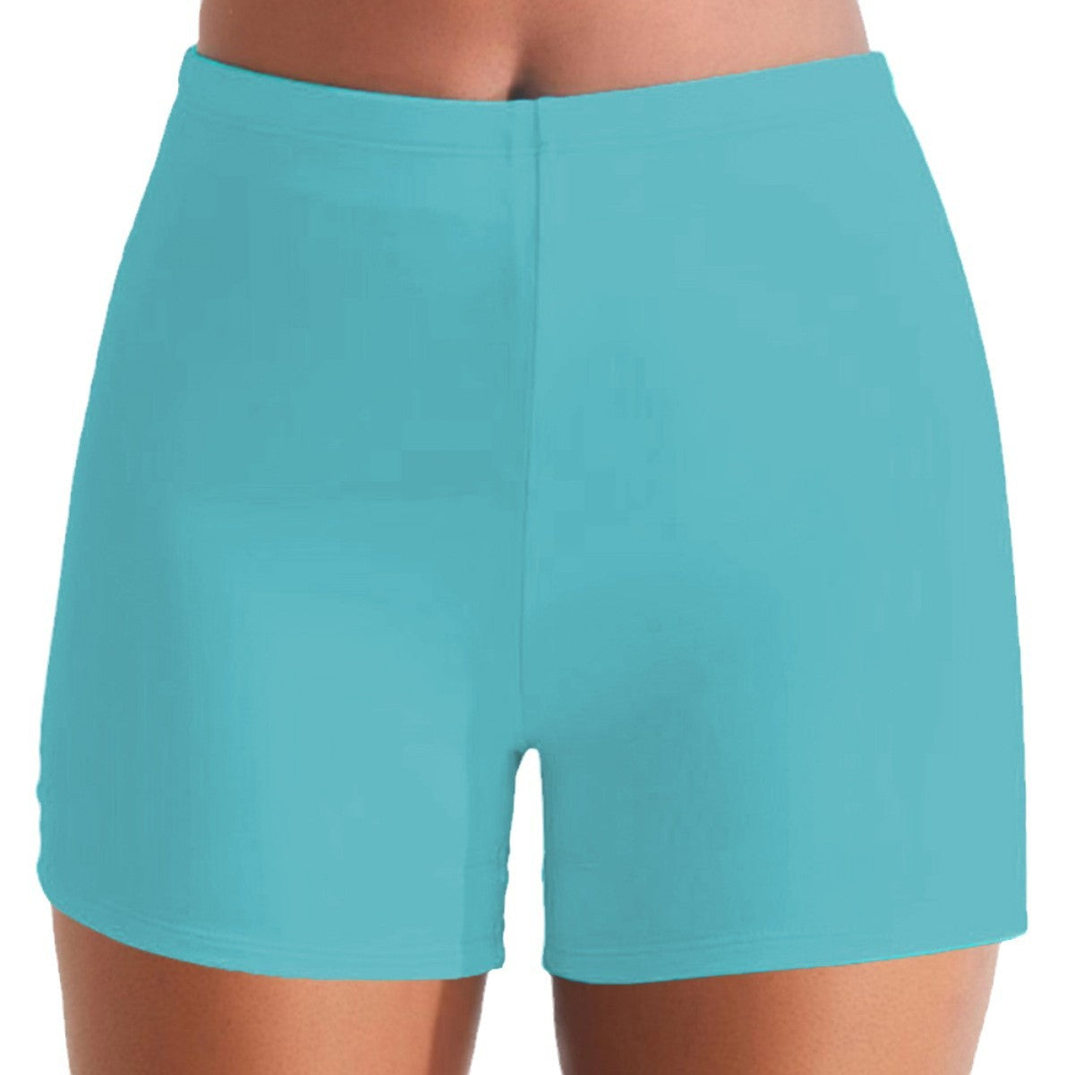 Sportiga Badshorts för Kvinnor med Hög Midja – Snabbtorkande Tyg, Bekväm Passform för Simning och Strandaktiviteter 6