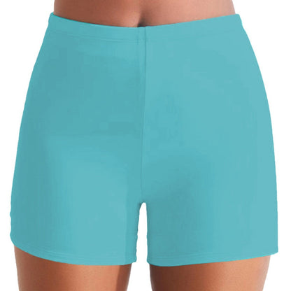 Sportiga Badshorts för Kvinnor med Hög Midja – Snabbtorkande Tyg, Bekväm Passform för Simning och Strandaktiviteter 6