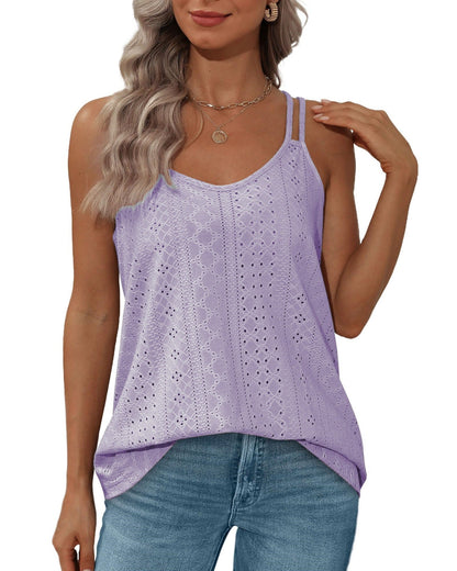 Variant image for Dam Tank Top Ärmlös Rund Krage Polyester Lätt-46