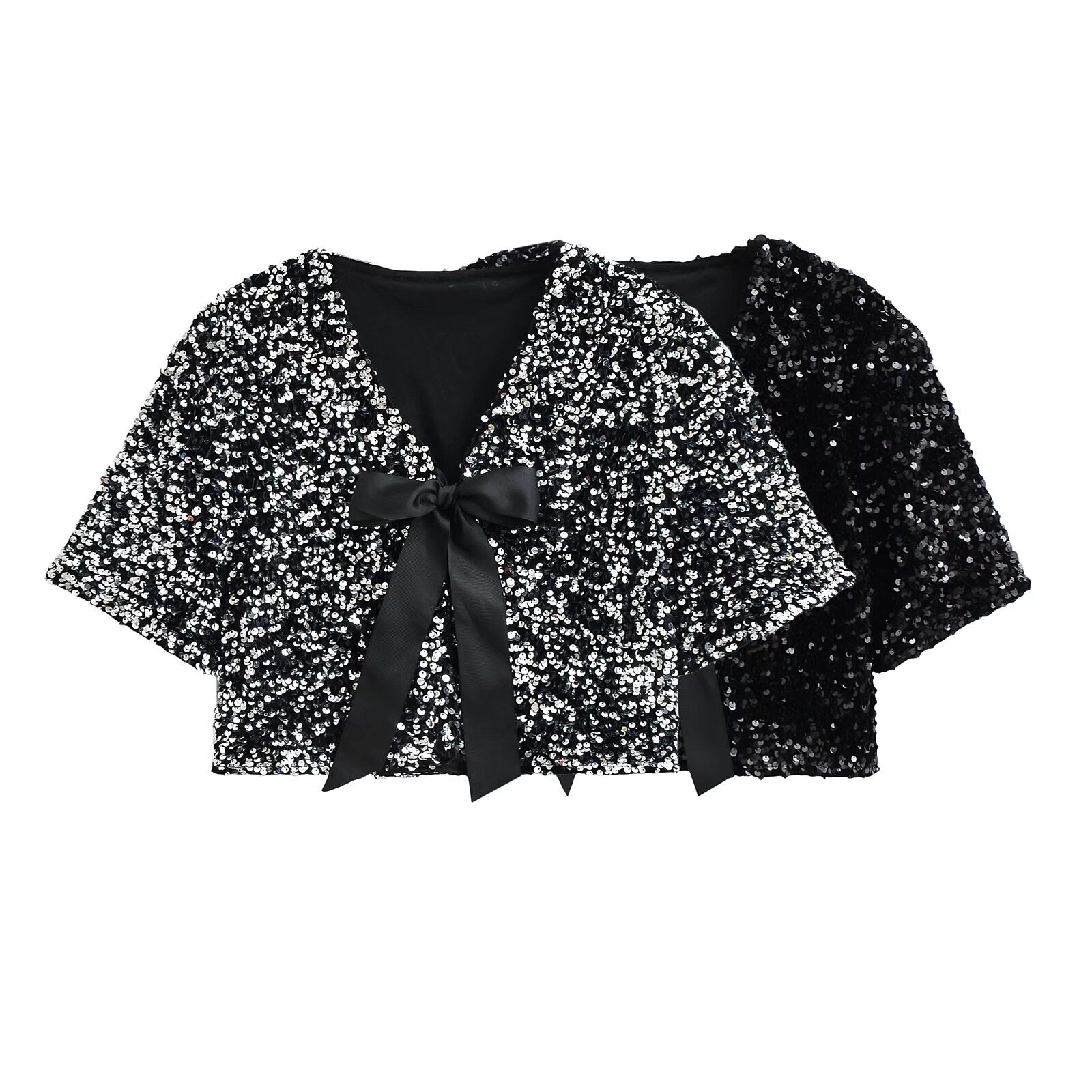 Kvinnors T-Shirt Tvåfärgad Polyester Korta Ärmar V-ringning-2