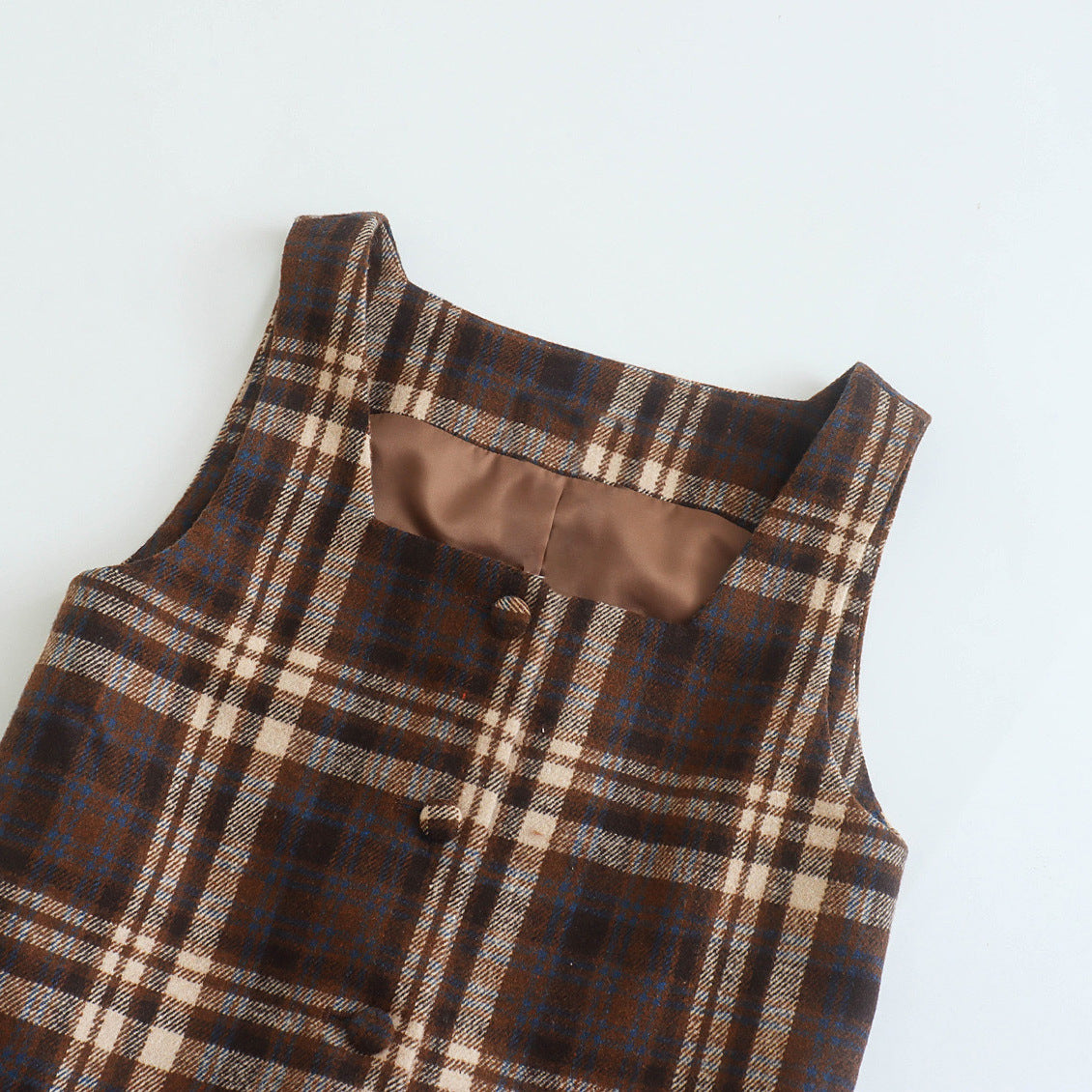 Kvinnors A-Linjeklänning Kontrollmönster Andningsbart Tyg 3