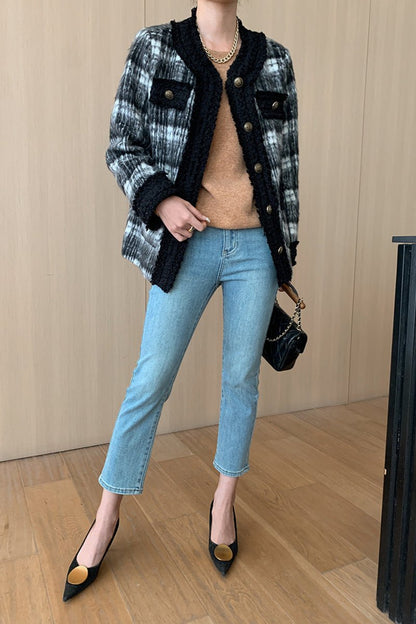 Elegant Vinterblus för Dam i Högkvalitativ Polyester – Normal Passform, Perfekt för Vardag och Fest 4