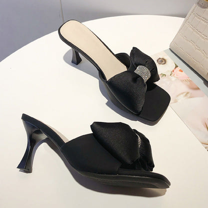 Kvinnors Pantoletter Slingdesign med Kristallsmycken Syntetiskt Material 4