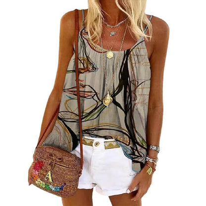 Dam T-shirt Löst Snitt 100% Bomull Sommartröja-5