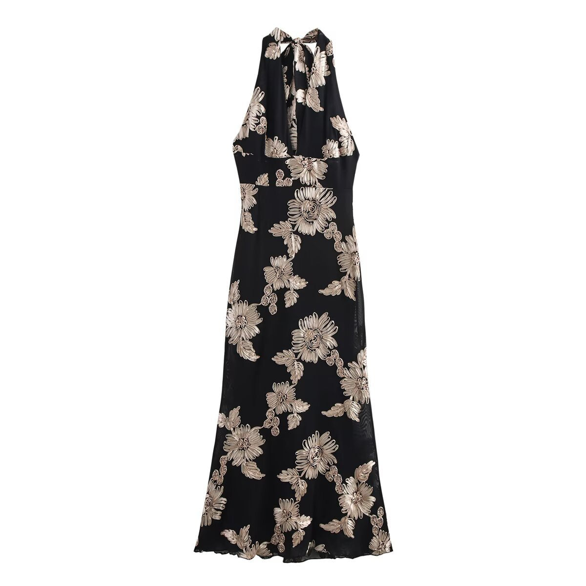 Variant image for Dam Klänning Bodycon V-ringning 3D-nät Polyester-1