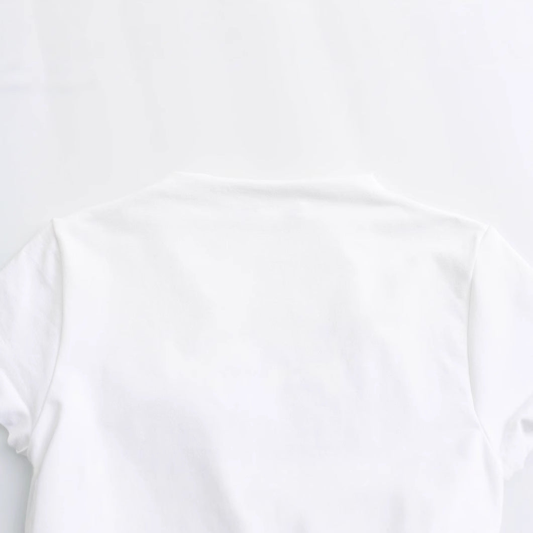 Kvinnors Wrap Top Hög Krage Andningsbart Tyg-2