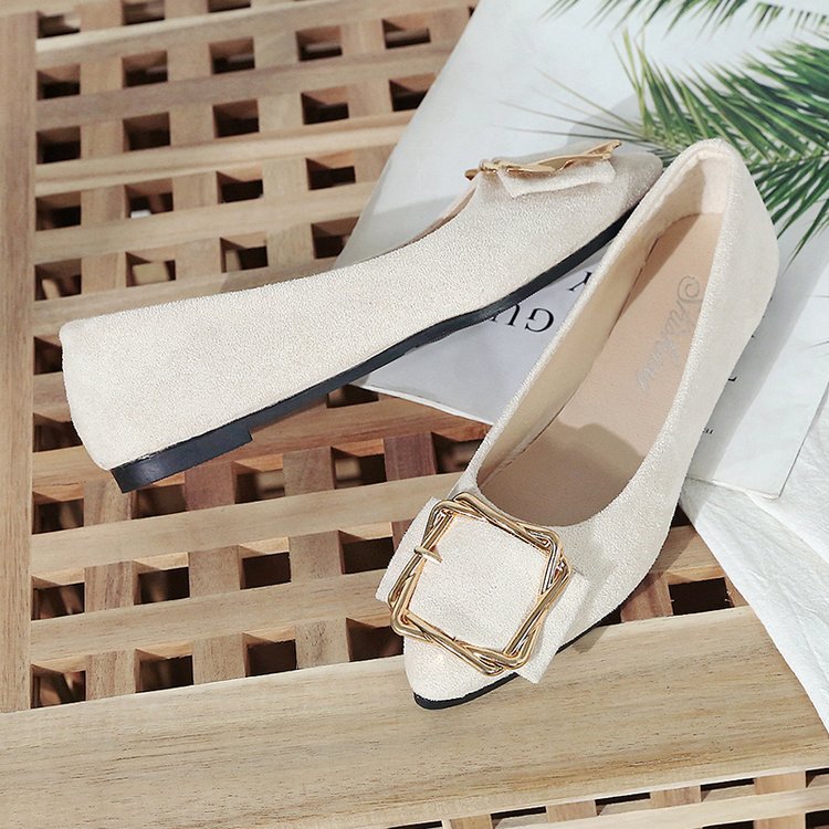 Dam Ballerinaskor Elegant Sammet Med Smyckedetalj 5